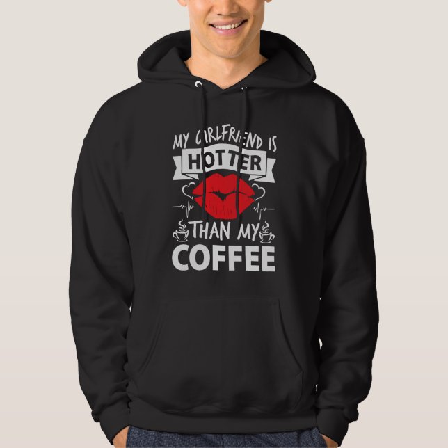 Amazing girl girlfriend coffee heart apparel women hoodie (Front)
