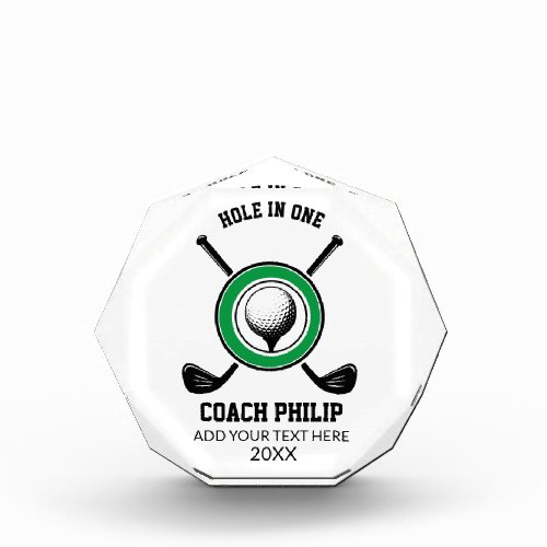 AMAZING GOLF Coach Customizable Awards