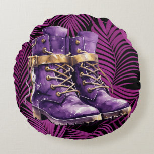 Amazing Gospel of Peace Round Throw Pillow