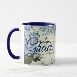 Amazing Grace blue hydrangea Mug