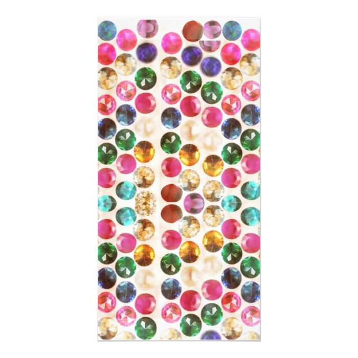 Amazing Grace BORDER FRAME GEM PEARL JEWELS Photo Greeting Card