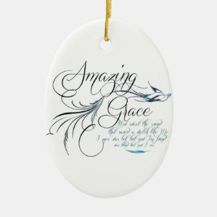 Amazing Grace Ceramic Ornament