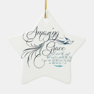 Amazing Grace Ceramic Ornament