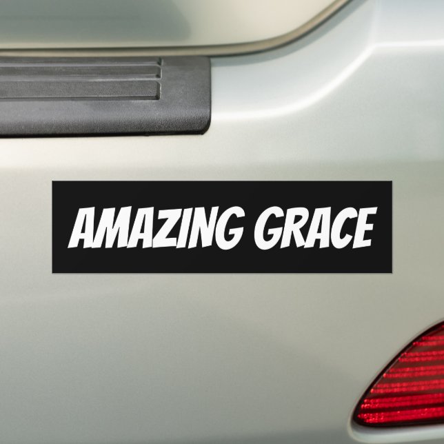 AMAZING GRACE CHRISTIAN BUMPER STICKERS (On Car)