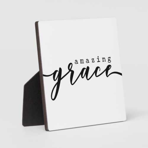 Amazing Grace Christian Farmhouse Sign Plaque