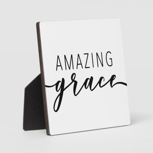 Amazing Grace Christian Farmhouse Sign Plaque