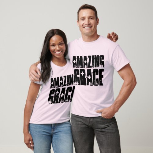 AMAZING GRACE Christian T_shirts