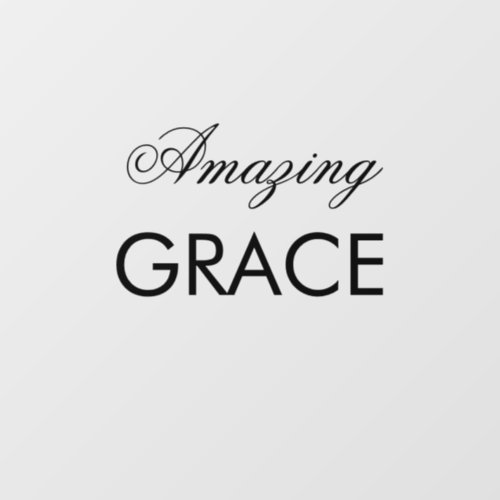 Amazing Grace Church Can change text Window Cling