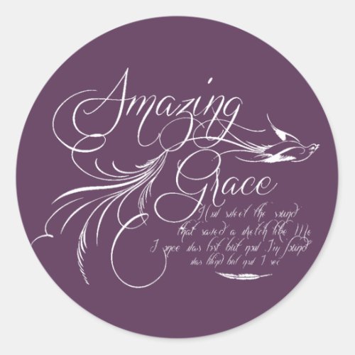 Amazing Grace   Classic Round Sticker