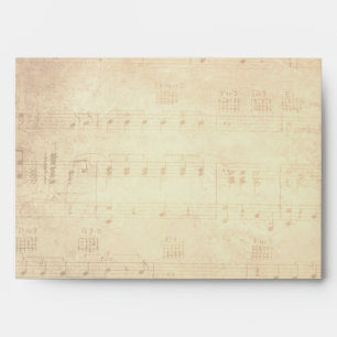 Amazing Grace Cross on Vintage Music Sheet Envelope