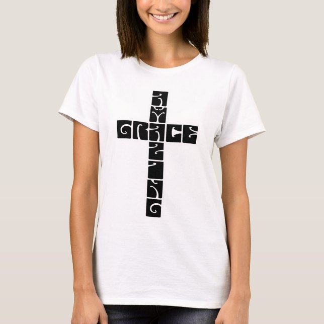 Amazing Grace Cross T-Shirt (Front)