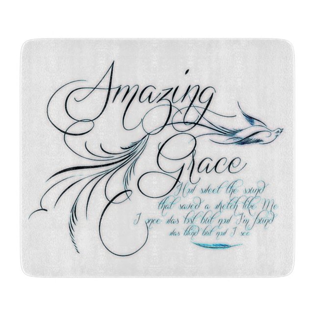 Amazing Grace Cutting Board (Front)
