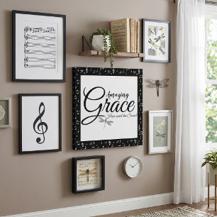 Amazing Grace Faux Canvas Print