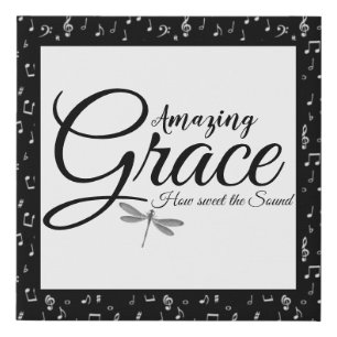 Amazing Grace  Faux Canvas Print