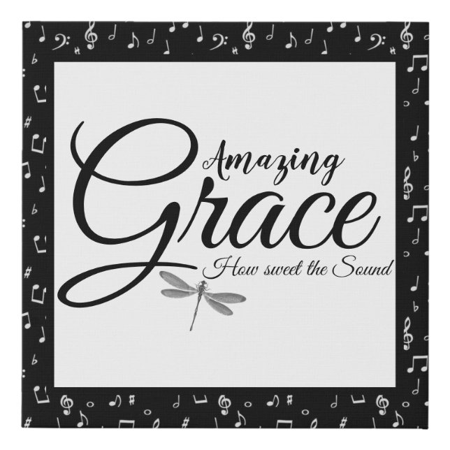 Amazing Grace  Faux Canvas Print (Front)