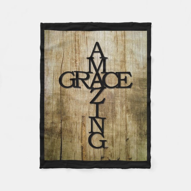 Amazing Grace Fleece Blanket (Front)