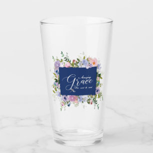 Amazing grace floral glass