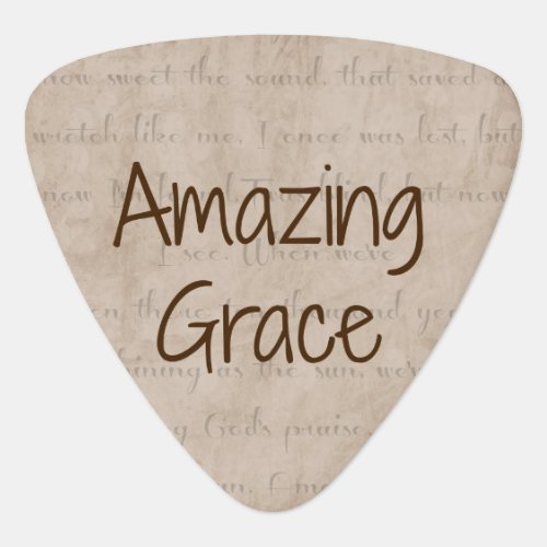 Amazing Grace Guitar Pick