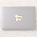 Amazing Grace Hand Lettering Gold Sticker | Zazzle
