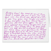 Amazing Grace handwritten lyrics (Front Horizontal)