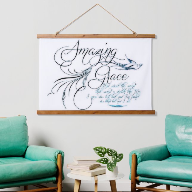 Amazing Grace  Hanging Tapestry (Living Room)