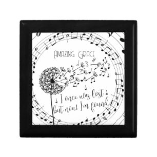 Amazing Grace Hymn Dandelion Christian Gift Box