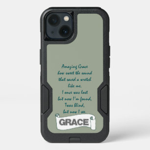 Amazing Grace Hymn Lyrics iPhone 13 Case