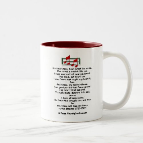 Amazing Grace Hymn Two_Tone Coffee Mug