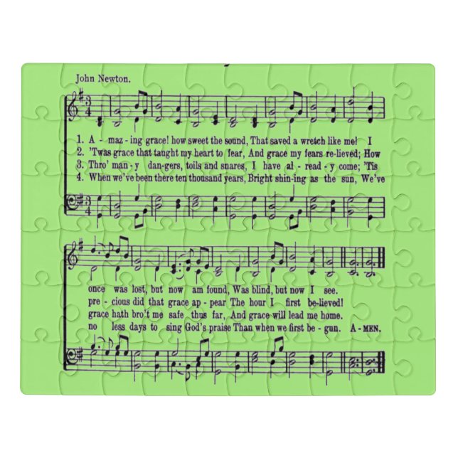 AMAZING GRACE JIGSAW PUZZLE (Puzzle Horizontal)