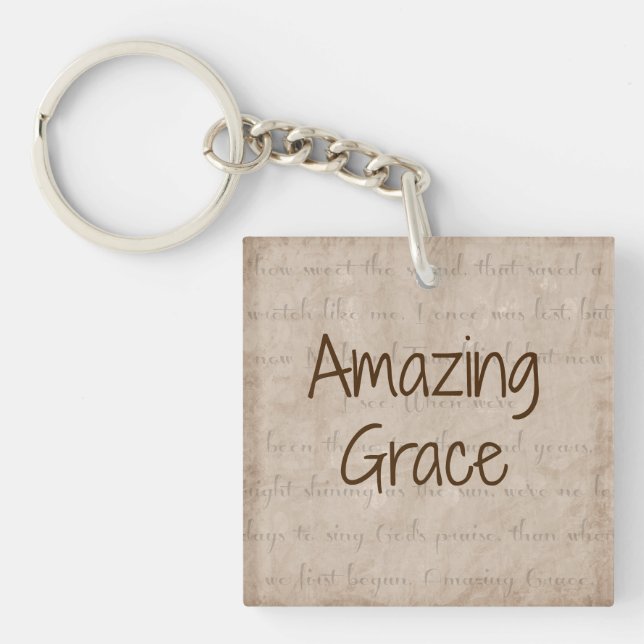 Amazing Grace Keychain (Front)
