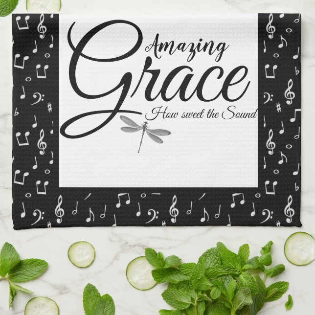 Amazing Grace Kitchen Towel (Folded)