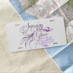 Amazing Grace   License Plate