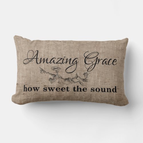 Amazing Grace Lumbar Pillow