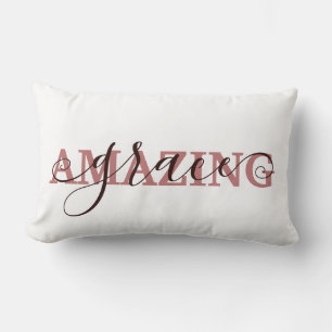 Amazing grace lumbar pillow