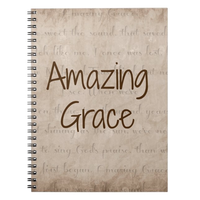 Amazing Grace Notebook (Front)