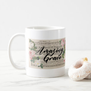 Amazing Grace - Original Music Sheet Coffee Mug