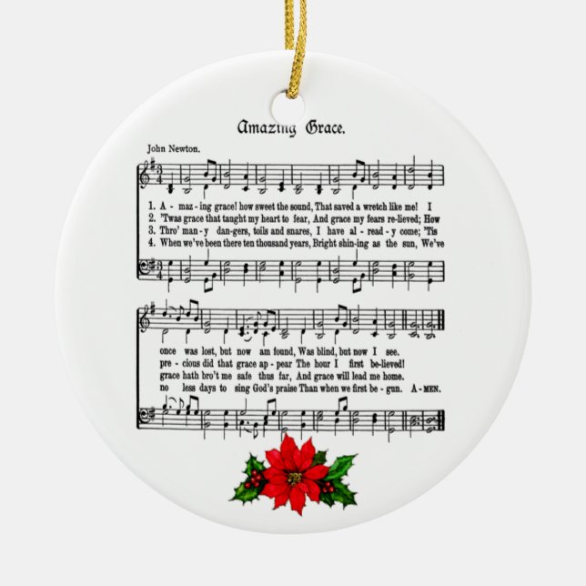 AMAZING GRACE-ORNAMENT CERAMIC ORNAMENT (Front)
