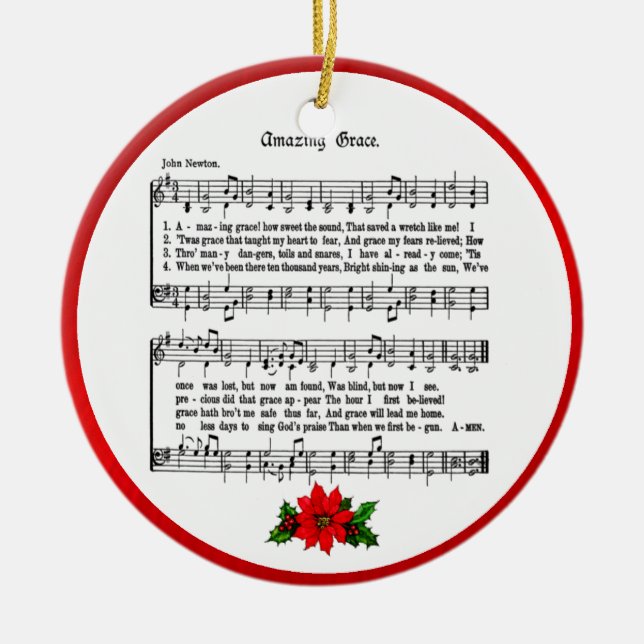 AMAZING GRACE-ORNAMENT CERAMIC ORNAMENT (Front)