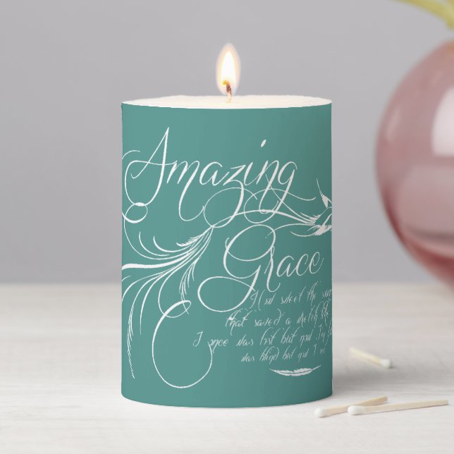 Amazing Grace    Pillar Candle (In Situ)