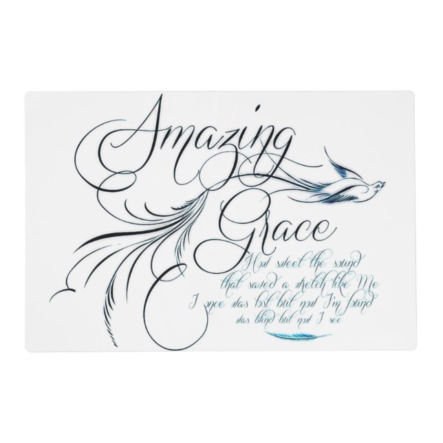 Amazing grace placemat (Front)
