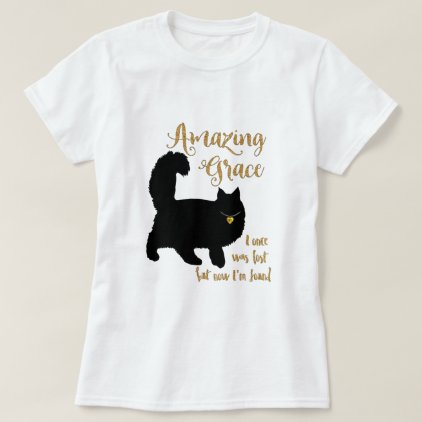 Amazing Grace Rescued Cat Longhair T-Shirt