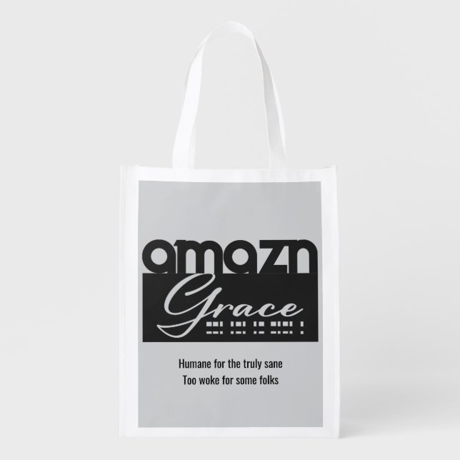 Amazing Grace, Reusable Grocery Bag (Front)