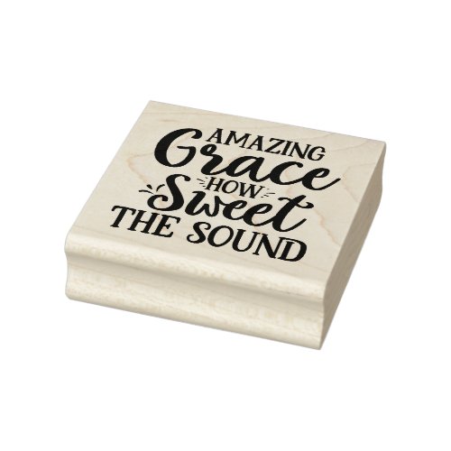 Amazing Grace Rubber Stamp