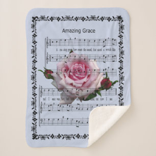 AMAZING GRACE* SHERPA BLANKET