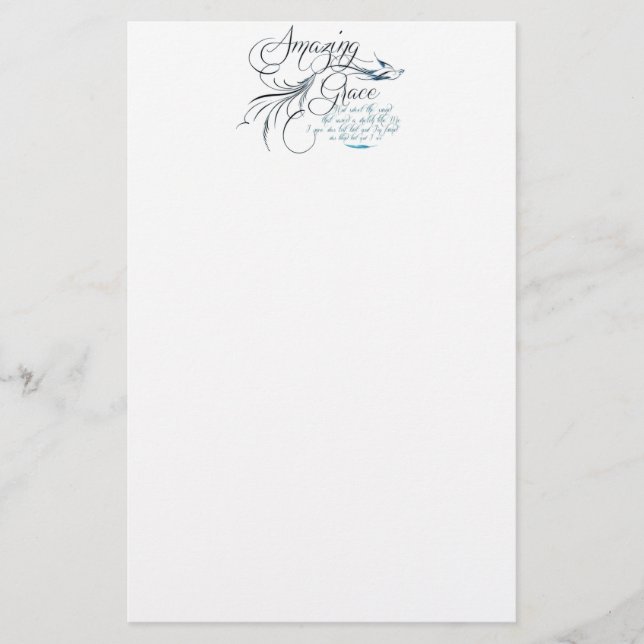 Amazing Grace Stationery (Front)