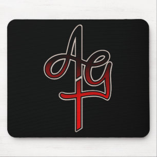 Amazing Grace Tattoo Bleeding Heart  Mouse Pad