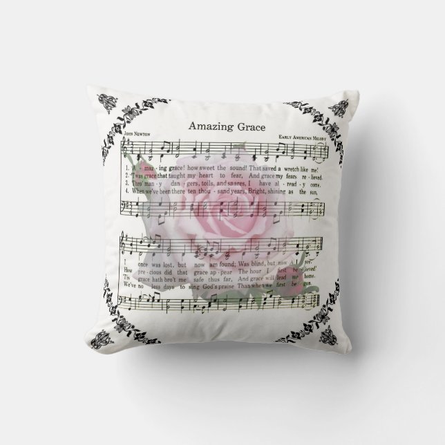 AMAZING GRACE THROW PILLOW (Front)