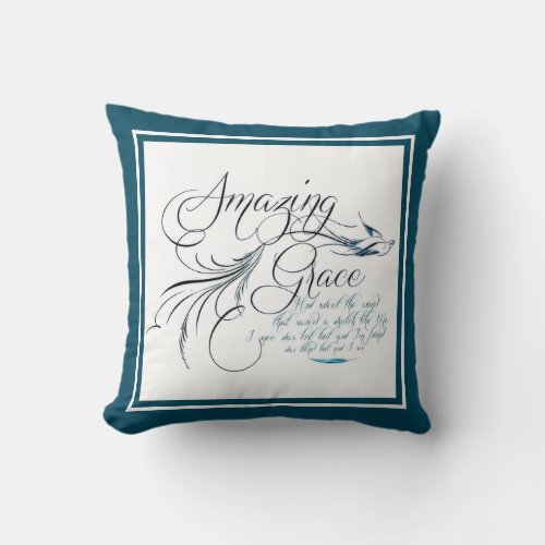Amazing Grace Throw Pillow