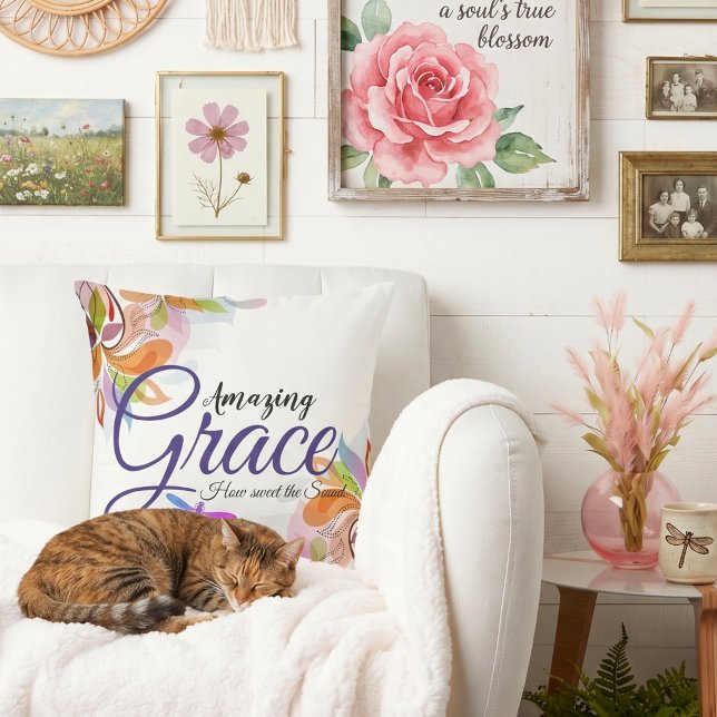 Amazing grace throw pillow (Creator Uploaded)