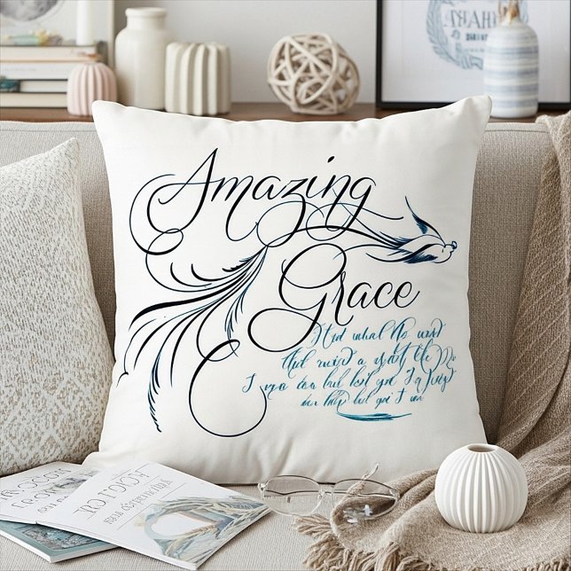 Amazing Grace Throw Pillow (Creator Uploaded)